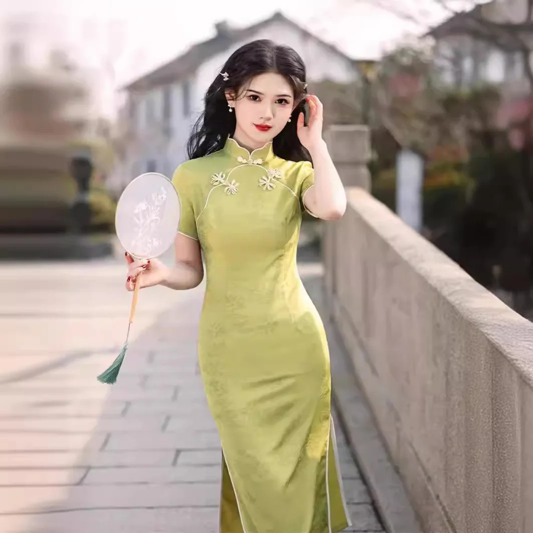 Yourqipao  ī     Qipao ߱  Ƿ Cheongsam ĿƮ  ̺ 巹